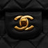 VINTAGE CHANEL CLASSIC FLAP MEDIUM CHAIN SHOULDER BAG BLACK LAMB SKIN GOLD HARDWARE 90346982