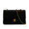 VINTAGE CHANEL CLASSIC FLAP MEDIUM CHAIN SHOULDER BAG BLACK LAMB SKIN GOLD HARDWARE 90348225
