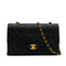 VINTAGE CHANEL CLASSIC FLAP MEDIUM CHAIN SHOULDER BAG BLACK LAMB SKIN GOLD HARDWARE 90348332