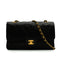 VINTAGE CHANEL CLASSIC FLAP MEDIUM CHAIN SHOULDER BAG BLACK LAMB SKIN GOLD HARDWARE 90348418