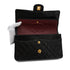 VINTAGE CHANEL CLASSIC FLAP MEDIUM CHAIN SHOULDER BAG BLACK LAMB SKIN GOLD HARDWARE 90349402