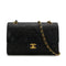 VINTAGE CHANEL CLASSIC FLAP MEDIUM CHAIN SHOULDER BAG BLACK LAMB SKIN GOLD HARDWARE 90317914