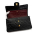 VINTAGE CHANEL CLASSIC FLAP MEDIUM CHAIN SHOULDER BAG BLACK LAMB SKIN GOLD HARDWARE 90319983