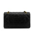 VINTAGE CHANEL CLASSIC FLAP MEDIUM CHAIN SHOULDER BAG BLACK LAMB SKIN GOLD HARDWARE 90323092
