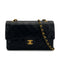 VINTAGE CHANEL CLASSIC FLAP MEDIUM CHAIN SHOULDER BAG BLACK LAMB SKIN GOLD HARDWARE 90325634