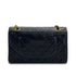 VINTAGE CHANEL CLASSIC FLAP MEDIUM CHAIN SHOULDER BAG BLACK LAMB SKIN GOLD HARDWARE 90326853