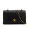 VINTAGE CHANEL CLASSIC FLAP MEDIUM CHAIN SHOULDER BAG BLACK LAMB SKIN GOLD HARDWARE 90326857