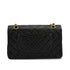VINTAGE CHANEL CLASSIC FLAP MEDIUM CHAIN SHOULDER BAG BLACK LAMB SKIN GOLD HARDWARE 90326857