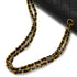 VINTAGE CHANEL CLASSIC FLAP MEDIUM CHAIN SHOULDER BAG BLACK LAMB SKIN GOLD HARDWARE 90326857