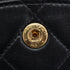 VINTAGE CHANEL CLASSIC FLAP MEDIUM CHAIN SHOULDER BAG BLACK LAMB SKIN GOLD HARDWARE 90328695