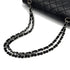 VINTAGE CHANEL CLASSIC FLAP MEDIUM CHAIN SHOULDER BAG BLACK LAMB SKIN SILVER HARDWARE 90322914