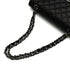 VINTAGE CHANEL CLASSIC FLAP MEDIUM CHAIN SHOULDER BAG BLACK LAMB SKIN SILVER HARDWARE 90342426