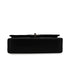 VINTAGE CHANEL CLASSIC FLAP MEDIUM CHAIN SHOULDER BAG BLACK LAMB SKIN SILVER HARDWARE 90344446