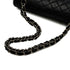VINTAGE CHANEL CLASSIC FLAP MEDIUM CHAIN SHOULDER BAG BLACK LAMB SKIN SILVER HARDWARE 90345067