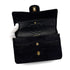 VINTAGE CHANEL CLASSIC FLAP MEDIUM CHAIN SHOULDER BAG BLACK SUEDE GOLD HARDWARE 90321627