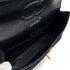 VINTAGE CHANEL CLASSIC FLAP MEDIUM CHAIN SHOULDER BAG BLACK SUEDE GOLD HARDWARE 90321627