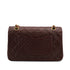 VINTAGE CHANEL CLASSIC FLAP MEDIUM CHAIN SHOULDER BAG BORDEAUX LAMB SKIN GOLD HARDWARE 90312940