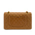 VINTAGE CHANEL CLASSIC FLAP MEDIUM CHAIN SHOULDER BAG BROWN LAMB SKIN GOLD HARDWARE 90324816