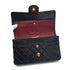 VINTAGE CHANEL CLASSIC FLAP MEDIUM CHAIN SHOULDER BAG NAVY LAMB SKIN GOLD HARDWARE 90327182