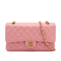 VINTAGE CHANEL CLASSIC FLAP MEDIUM CHAIN SHOULDER BAG PINK CAVIAR SKIN GOLD HARDWARE 90331964