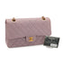 VINTAGE CHANEL CLASSIC FLAP MEDIUM CHAIN SHOULDER BAG PALE PURPLE LAMB SKIN GOLD HARDWARE 90332919