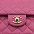 VINTAGE CHANEL CLASSIC FLAP MEDIUM CHAIN SHOULDER BAG PINK LAMB SKIN GOLD HARDWARE 90321630