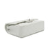 VINTAGE CHANEL CLASSIC FLAP MEDIUM CHAIN SHOULDER BAG WHITE CAVIR SKIN SILVER HARDWARE 90343863