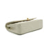 VINTAGE CHANEL CLASSIC FLAP MEDIUM CHAIN SHOULDER BAG WHITE LAMB SKIN GOLD HARDWARE 90341715