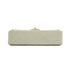 VINTAGE CHANEL CLASSIC FLAP MEDIUM CHAIN SHOULDER BAG WHITE LAMB SKIN GOLD HARDWARE 90341715