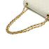 VINTAGE CHANEL CLASSIC FLAP MEDIUM CHAIN SHOULDER BAG WHITE LAMB SKIN GOLD HARDWARE 90341715