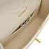 VINTAGE CHANEL CLASSIC FLAP MEDIUM CHAIN SHOULDER BAG WHITE LAMB SKIN GOLD HARDWARE 90324288