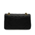 VINTAGE CHANEL CLASSIC FLAP SMALL CHAIN SHOULDER BAG BLACK LAMB SKIN GOLD HARDWARE 90341838
