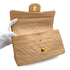 VINTAGE CHANEL CLASSIC FLAP SMALL CHAIN SHOULDER BAG BEIGE LAMB SKIN GOLD HARDWARE 90324761