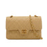 VINTAGE CHANEL CLASSIC FLAP SMALL CHAIN SHOULDER BAG BEIGE LAMB SKIN GOLD HARDWARE 90335504