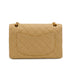 VINTAGE CHANEL CLASSIC FLAP SMALL CHAIN SHOULDER BAG BEIGE LAMB SKIN GOLD HARDWARE 90335504