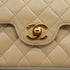 VINTAGE CHANEL CLASSIC FLAP SMALL CHAIN SHOULDER BAG BEIGE LAMB SKIN GOLD HARDWARE 90335504