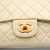 VINTAGE CHANEL CLASSIC FLAP SMALL CHAIN SHOULDER BAG BEIGE LAMB SKIN GOLD HARDWARE 90342732