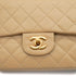 VINTAGE CHANEL CLASSIC FLAP SMALL CHAIN SHOULDER BAG BEIGE LAMB SKIN GOLD HARDWARE 90344363