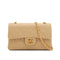 VINTAGE CHANEL CLASSIC FLAP SMALL CHAIN SHOULDER BAG BEIGE LAMB SKIN GOLD HARDWARE 90344363