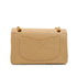 VINTAGE CHANEL CLASSIC FLAP SMALL CHAIN SHOULDER BAG BEIGE LAMB SKIN GOLD HARDWARE 90344363