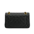 VINTAGE CHANEL CLASSIC FLAP SMALL CHAIN SHOULDER BAG BLACK CAVIAR SKIN GOLD HARDWARE 90334164