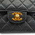 VINTAGE CHANEL CLASSIC FLAP SMALL CHAIN SHOULDER BAG BLACK CAVIAR SKIN GOLD HARDWARE 90334164