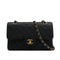 VINTAGE CHANEL CLASSIC FLAP SMALL CHAIN SHOULDER BAG BLACK CAVIAR SKIN GOLD HARDWARE 90321149