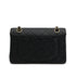 VINTAGE CHANEL CLASSIC FLAP SMALL CHAIN SHOULDER BAG BLACK CAVIAR SKIN GOLD HARDWARE 90321149