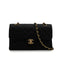 VINTAGE CHANEL CLASSIC FLAP SMALL CHAIN SHOULDER BAG BLACK CAVIR SKIN GOLD HARDWARE 90344367
