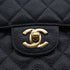 VINTAGE CHANEL CLASSIC FLAP SMALL CHAIN SHOULDER BAG BLACK CAVIR SKIN GOLD HARDWARE 90344367