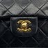 VINTAGE CHANEL CLASSIC FLAP SMALL CHAIN SHOULDER BAG BLACK LAMB SKIN GOLD HARDWARE 90327149