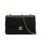 VINTAGE CHANEL CLASSIC FLAP SMALL CHAIN SHOULDER BAG BLACK LAMB SKIN GOLD HARDWARE 90328466