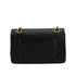 VINTAGE CHANEL CLASSIC FLAP SMALL CHAIN SHOULDER BAG BLACK LAMB SKIN GOLD HARDWARE 90328466