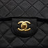 VINTAGE CHANEL CLASSIC FLAP SMALL CHAIN SHOULDER BAG BLACK LAMB SKIN GOLD HARDWARE 90328466